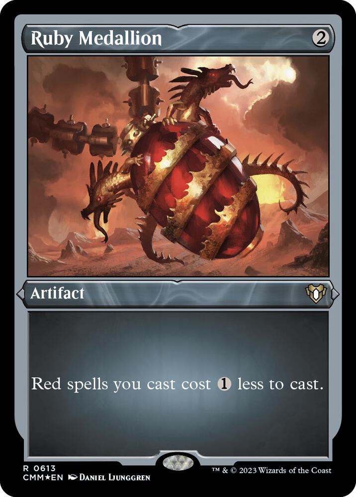 Ruby Medallion (Foil Etched) (613) [Commander Masters]