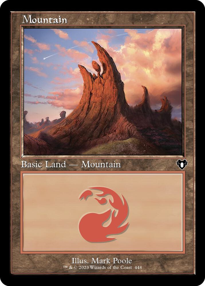 Mountain (448) (Retro Frame) [Commander Masters]