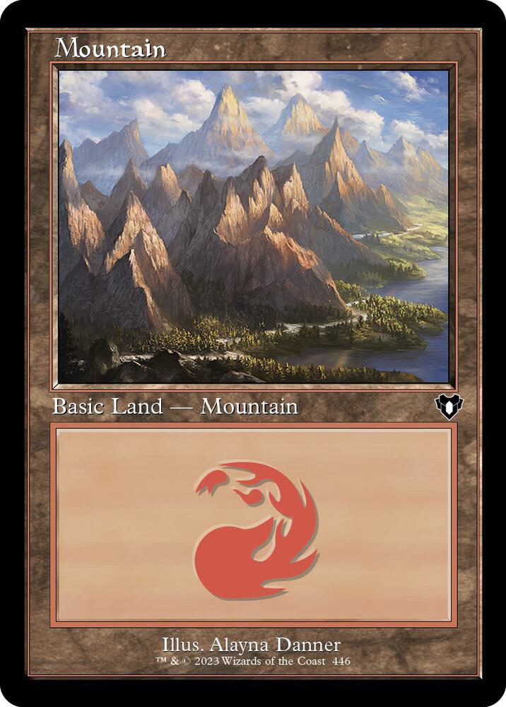 Mountain (446) (Retro Frame) [Commander Masters]