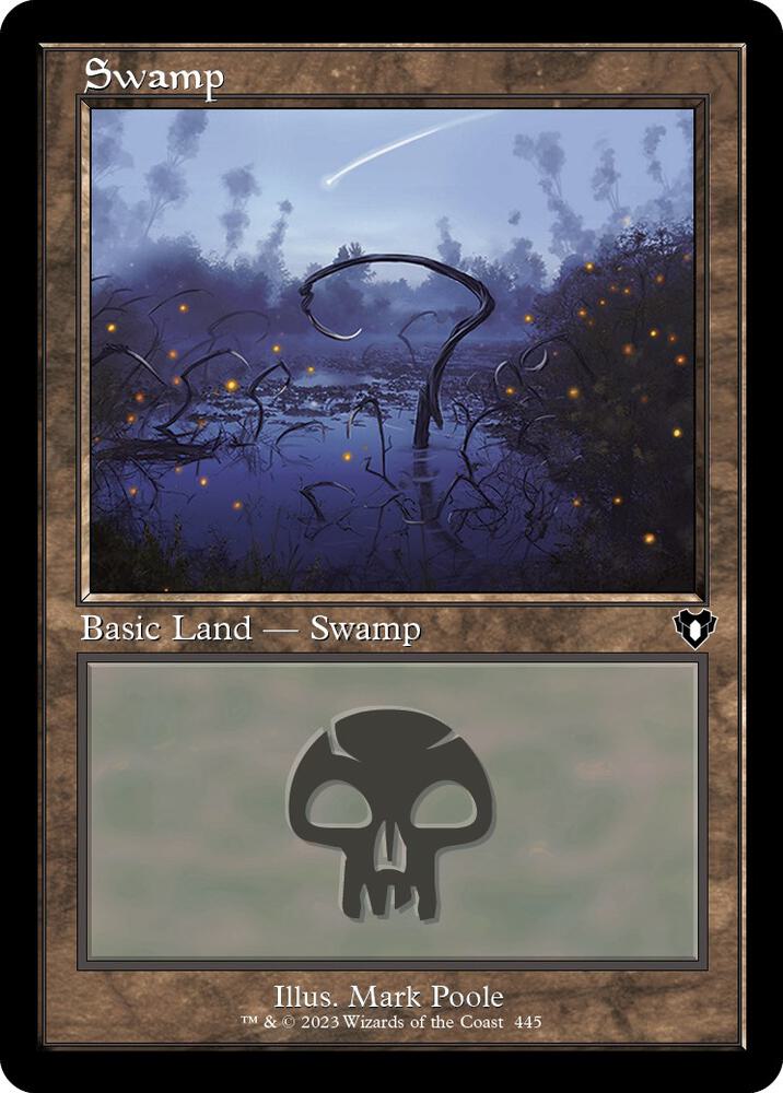 Swamp (445) (Retro Frame) [Commander Masters]