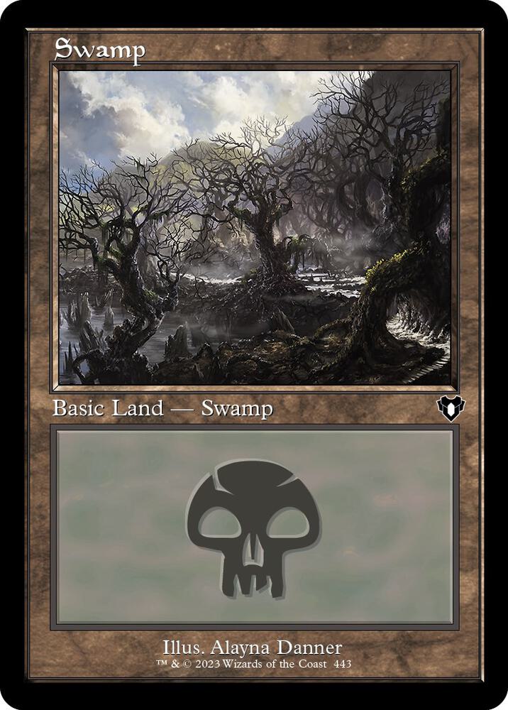 Swamp (443) (Retro Frame) [Commander Masters]