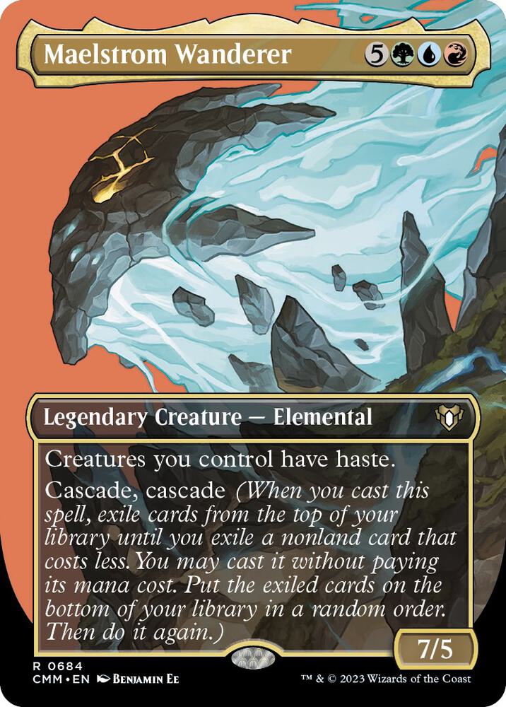 Maelstrom Wanderer (Borderless) (684) [Commander Masters] [Borderless]