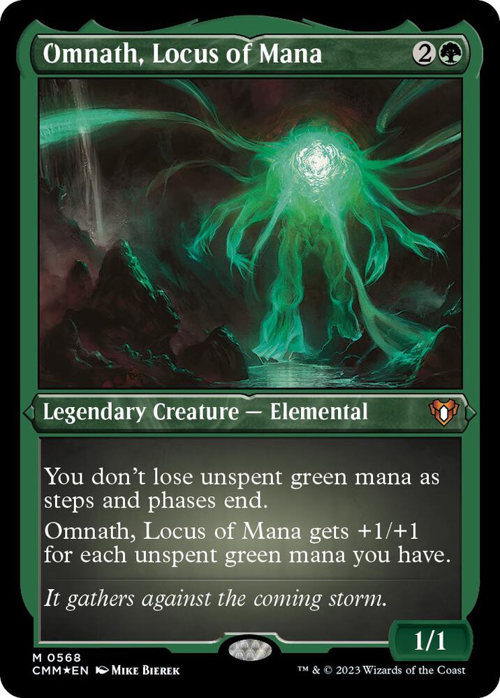 Omnath, Locus of Mana (Foil Etched) (568) [Commander Masters]