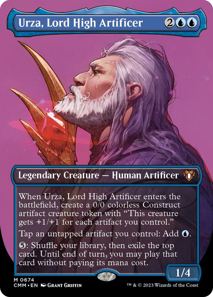 Urza, Lord High Artificer (Borderless) (674) [Commander Masters] [Borderless]