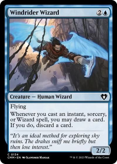 Windrider Wizard (134) [Commander Masters]