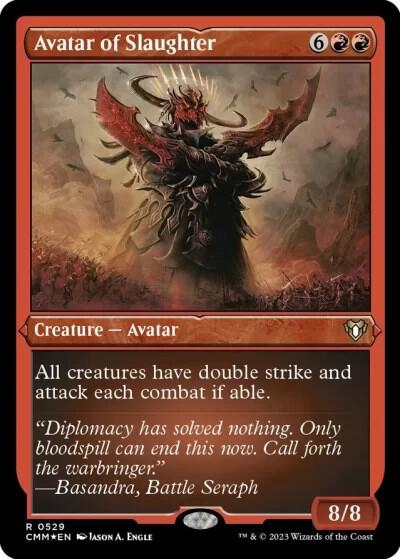 Avatar of Slaughter (Foil Etched) (529) [Commander Masters]
