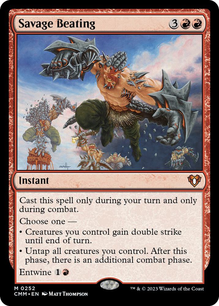 Savage Beating (252) [Commander Masters]