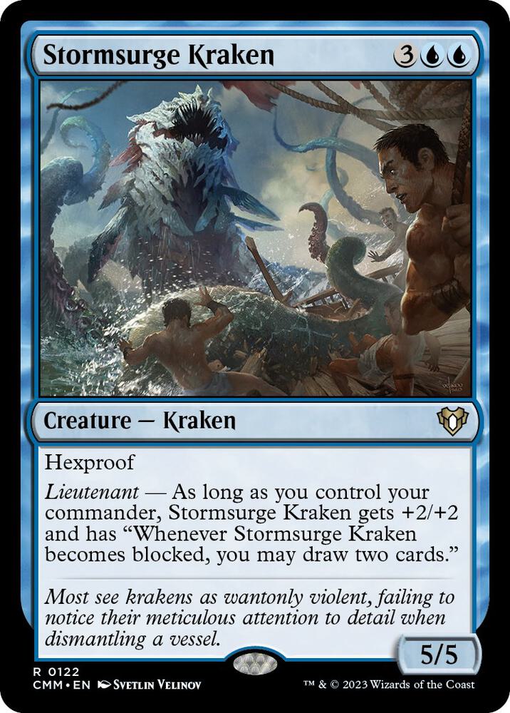Stormsurge Kraken (122) [Commander Masters]