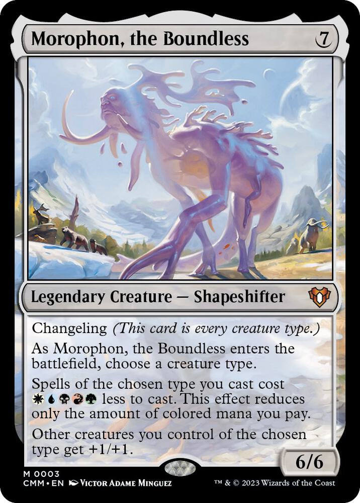Morophon, the Boundless (3) [Commander Masters]