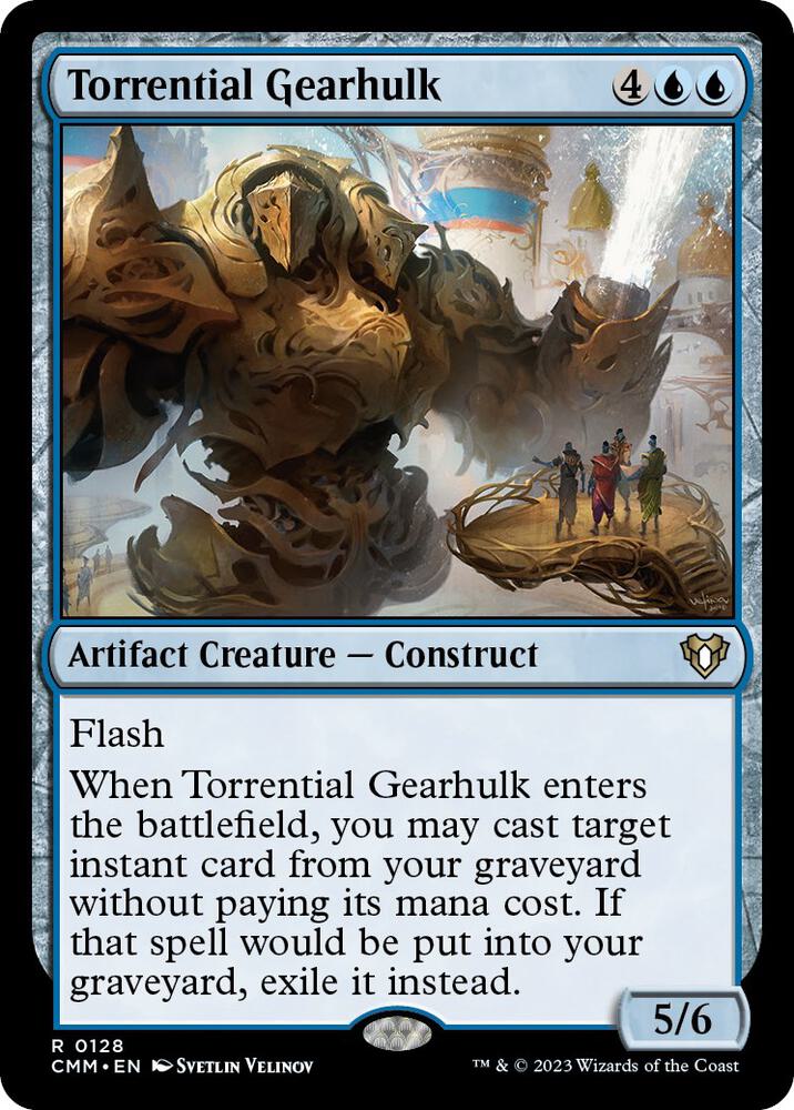 Torrential Gearhulk (128) [Commander Masters]
