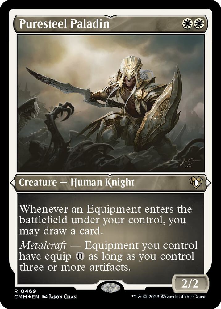 Puresteel Paladin (Foil Etched) (469) [Commander Masters]