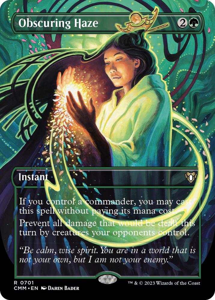 Obscuring Haze (Borderless) (701) [Commander Masters] [Borderless]