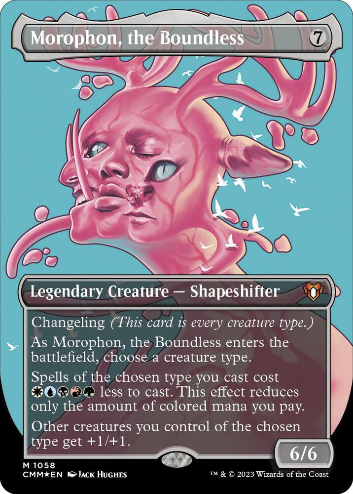 Morophon, the Boundless (Textured Foil) (1058) [Commander Masters] [Borderless]