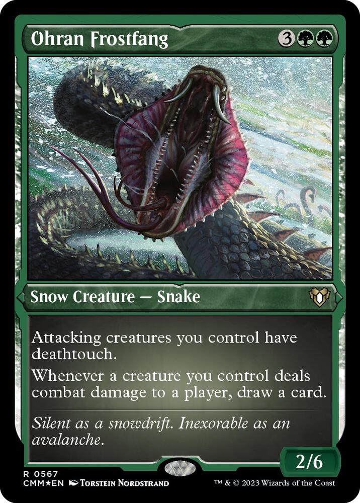 Ohran Frostfang (Foil Etched) (567) [Commander Masters]