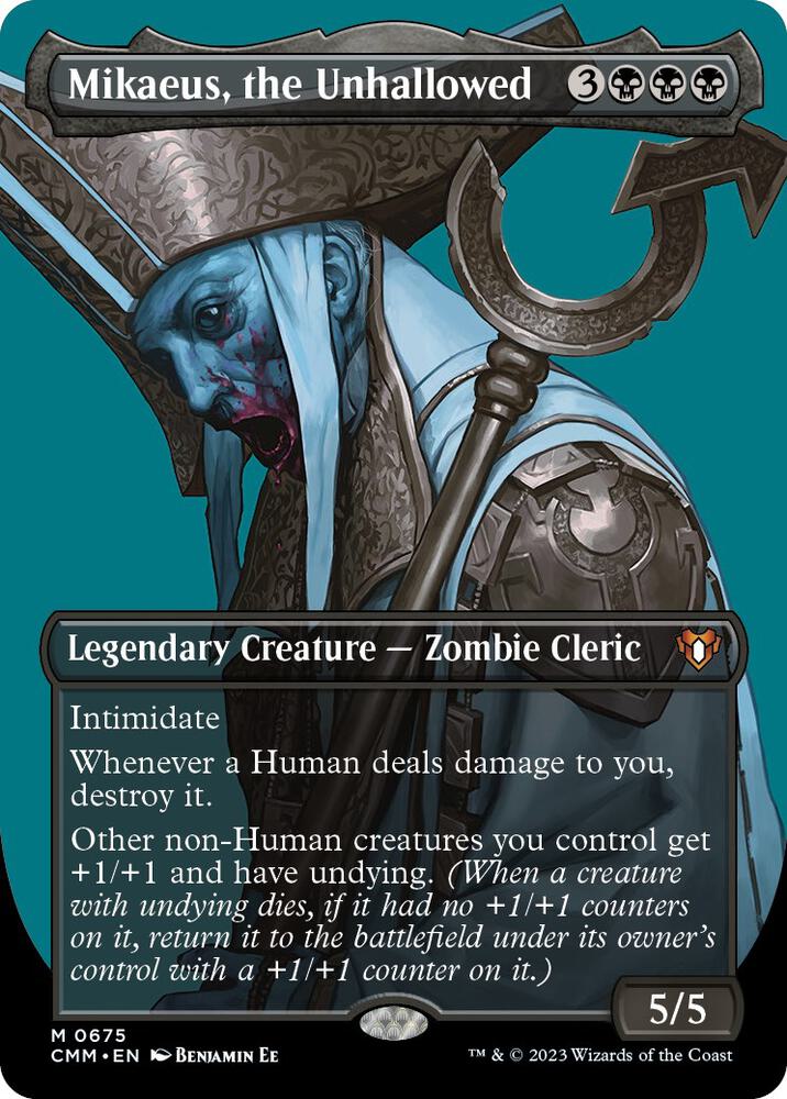 Mikaeus, the Unhallowed (Borderless) (675) [Commander Masters] [Borderless]