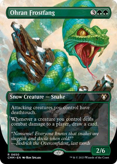 Ohran Frostfang (Borderless) (650) [Commander Masters] [Borderless]