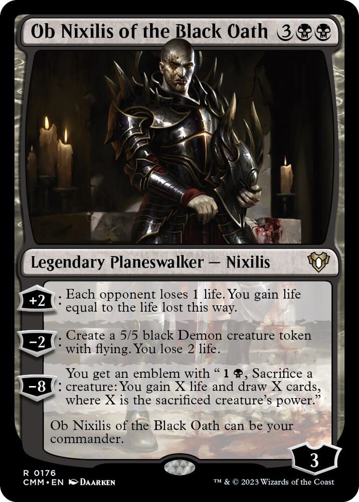 Ob Nixilis of the Black Oath (176) [Commander Masters]