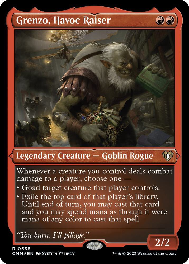Grenzo, Havoc Raiser (Foil Etched) (538) [Commander Masters]