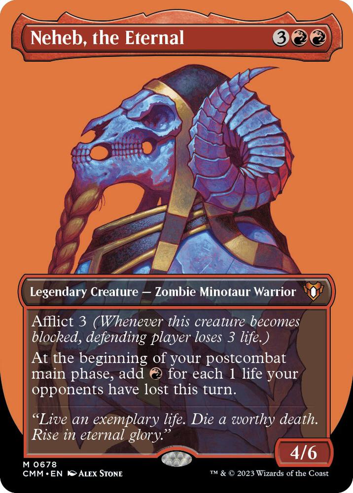 Neheb, the Eternal (Borderless) (678) [Commander Masters] [Borderless]