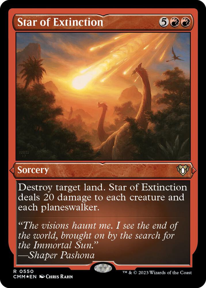 Star of Extinction (Foil Etched) (550) [Commander Masters]
