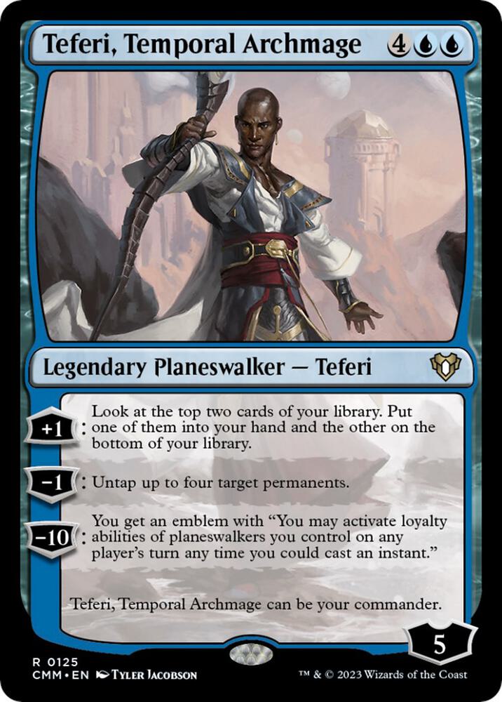 Teferi, Temporal Archmage (125) [Commander Masters]