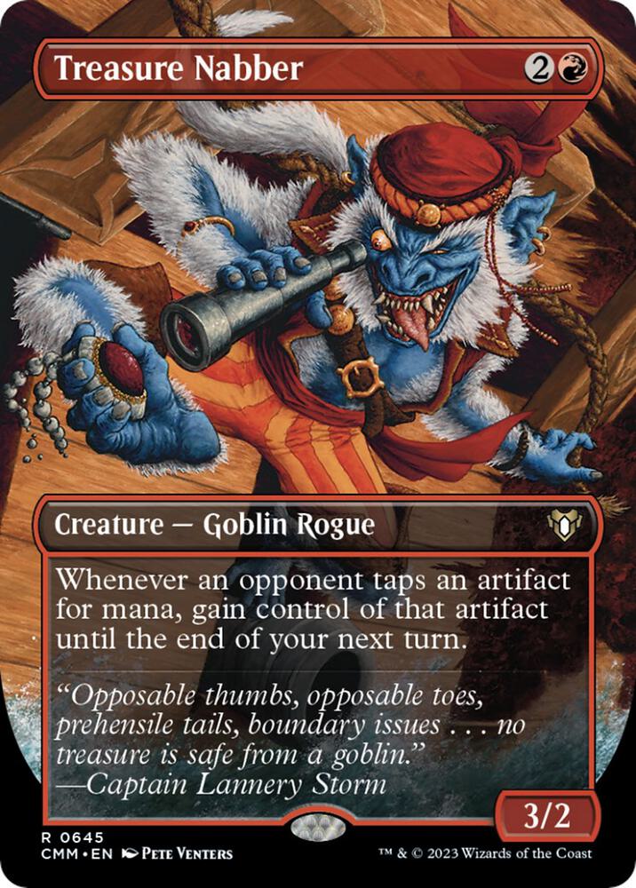 Treasure Nabber (Borderless) (645) [Commander Masters] [Borderless]