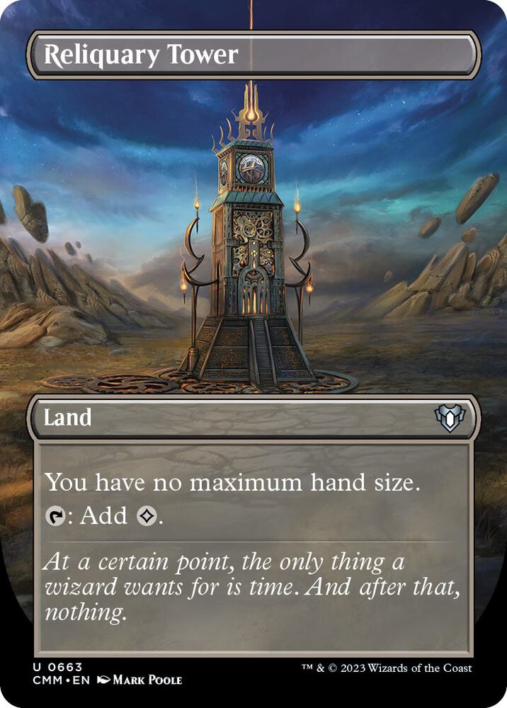 Reliquary Tower (Borderless) (663) [Commander Masters] [Borderless]