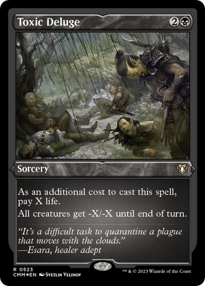 Toxic Deluge (Foil Etched) (523) [Commander Masters]