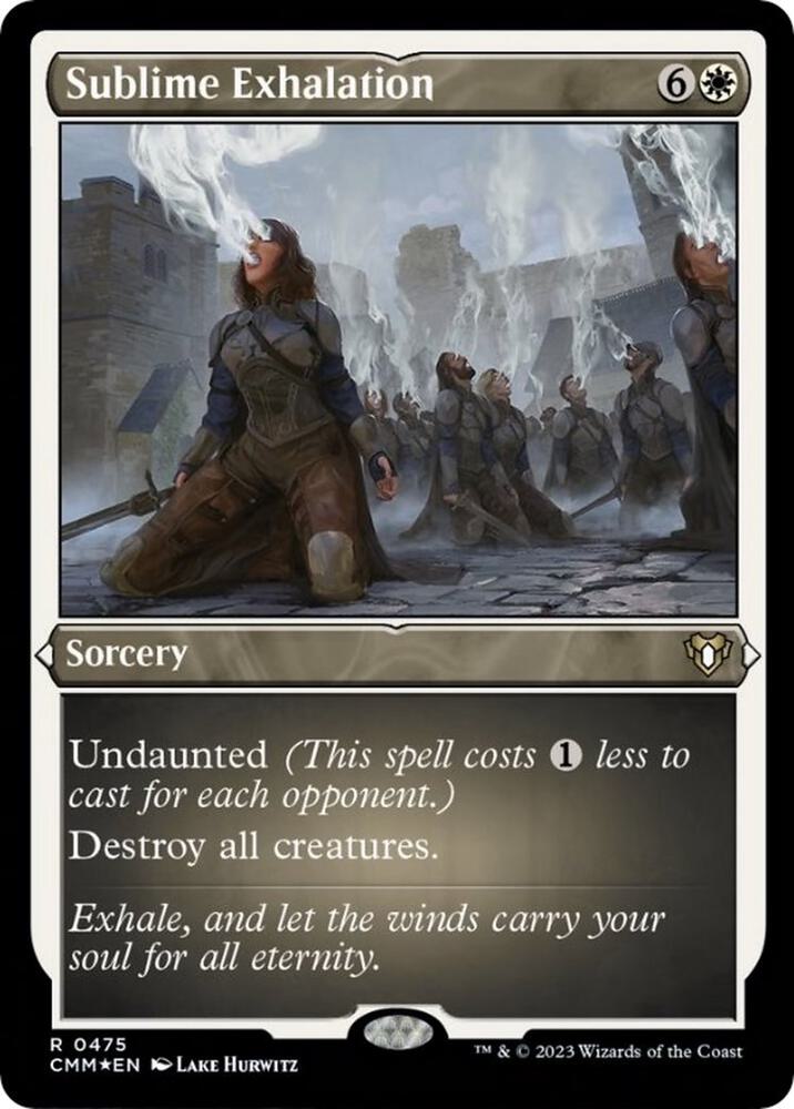 Sublime Exhalation (Foil Etched) (475) [Commander Masters]