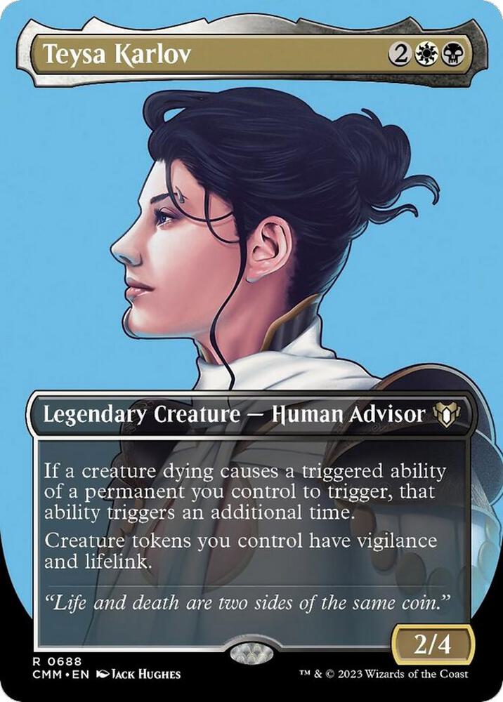 Teysa Karlov (Borderless) (688) [Commander Masters] [Borderless]