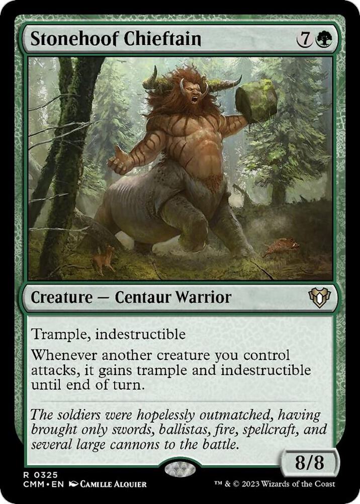 Stonehoof Chieftain (325) [Commander Masters]