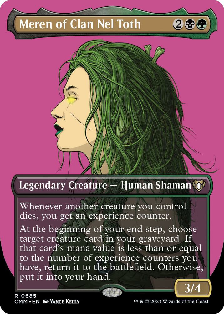 Meren of Clan Nel Toth (Borderless) (685) [Commander Masters] [Borderless]