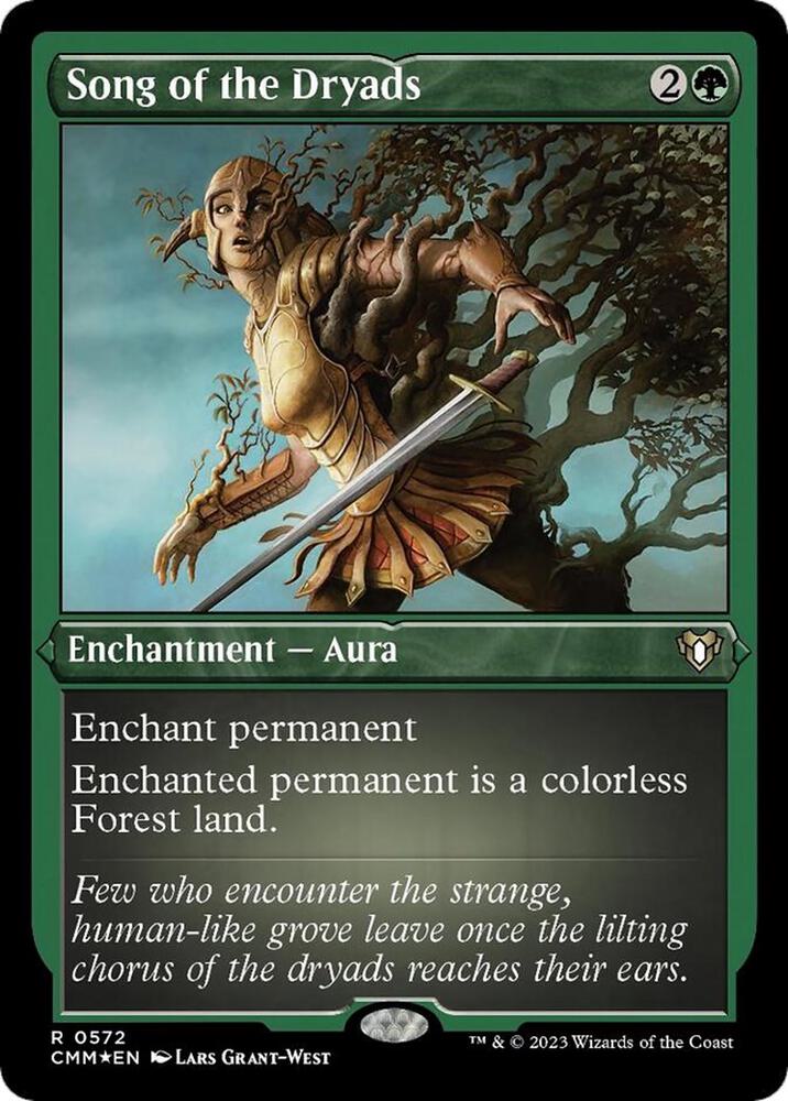 Song of the Dryads (Foil Etched) (572) [Commander Masters]