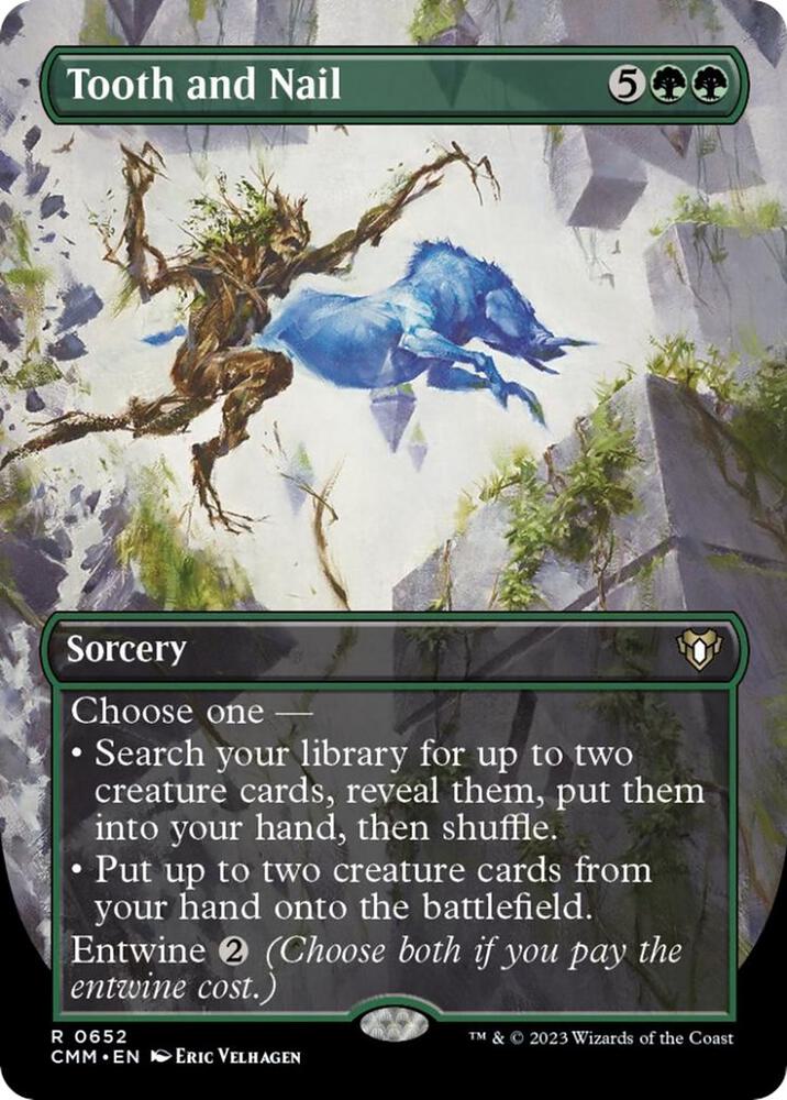 Tooth and Nail (Borderless) (652) [Commander Masters] [Borderless]