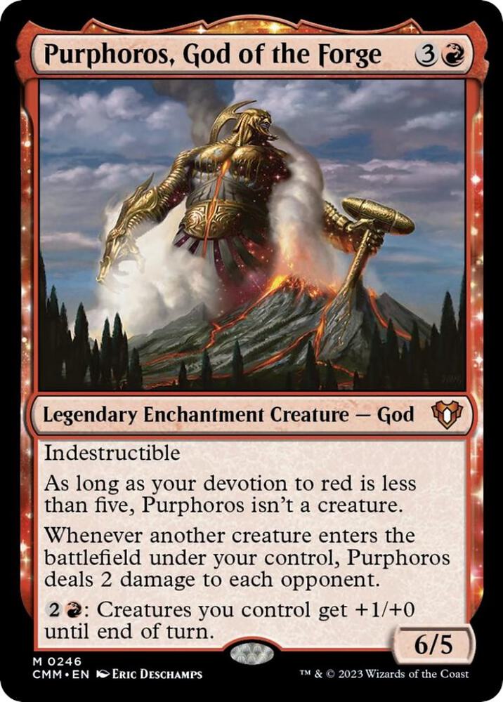 Purphoros, God of the Forge (246) [Commander Masters]