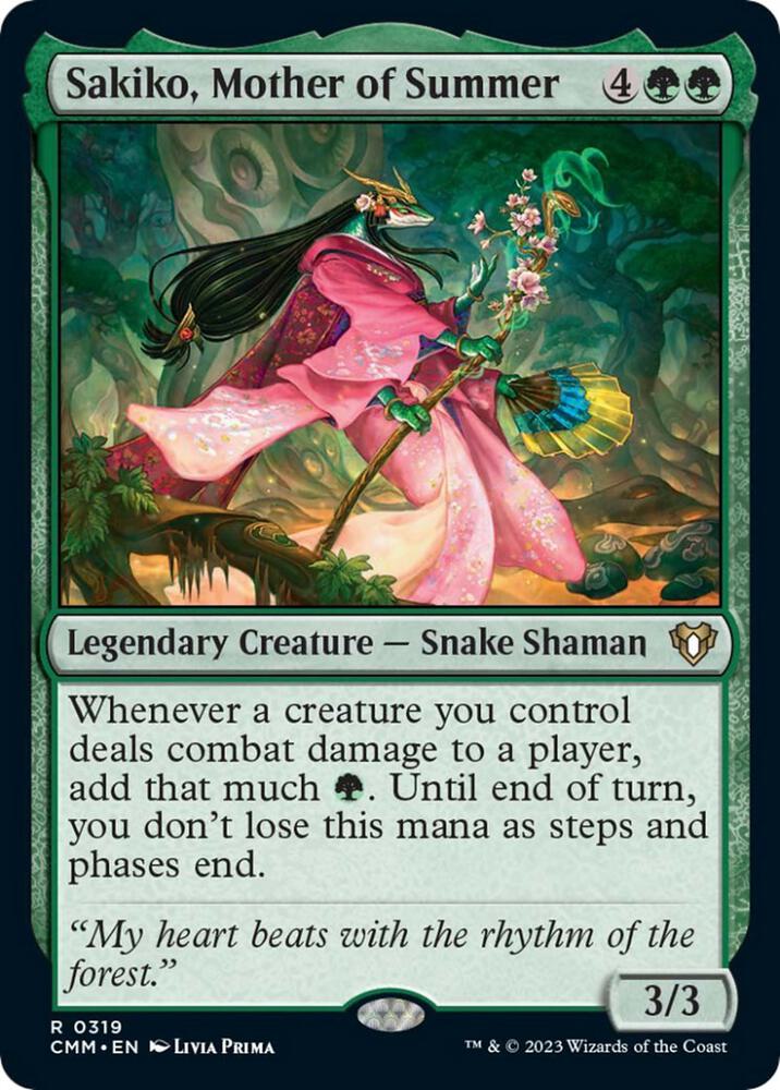 Sakiko, Mother of Summer (319) [Commander Masters]