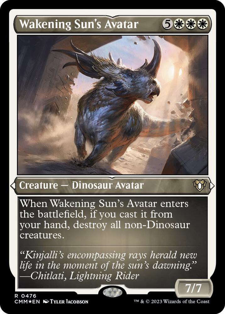 Wakening Sun's Avatar (Foil Etched) (476) [Commander Masters]