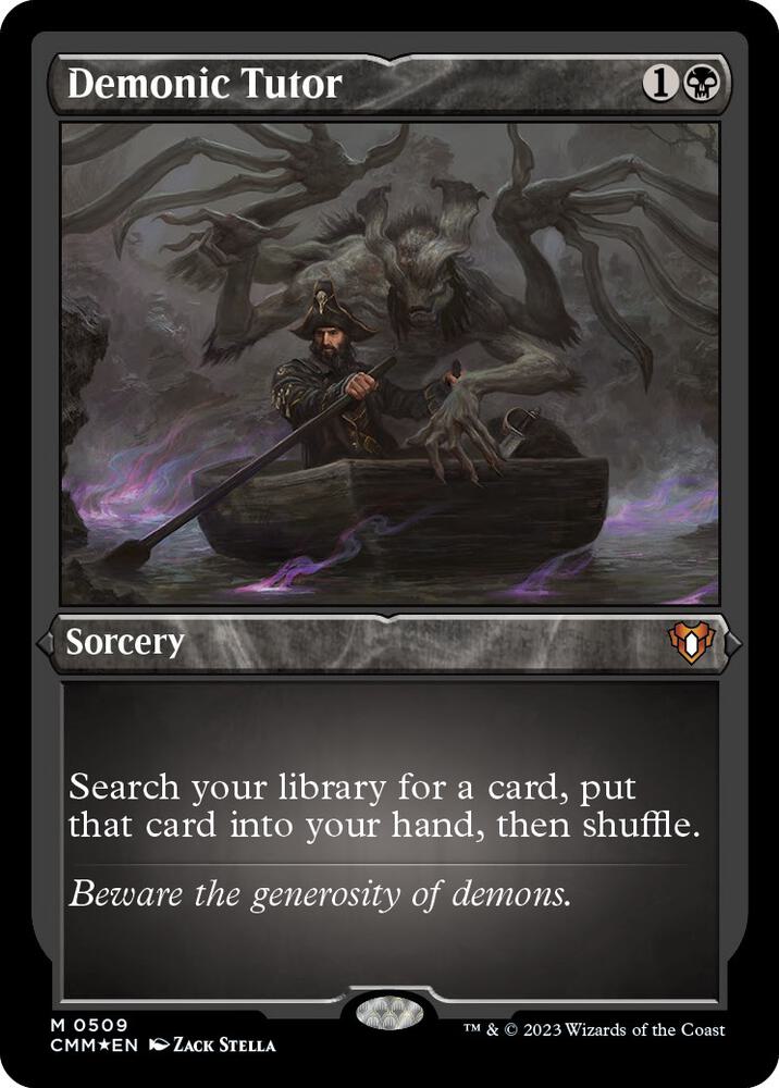 Demonic Tutor (Foil Etched) (509) [Commander Masters]
