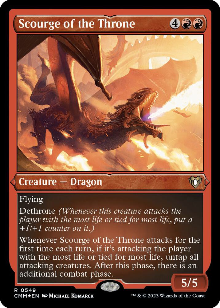 Scourge of the Throne (Foil Etched) (549) [Commander Masters]