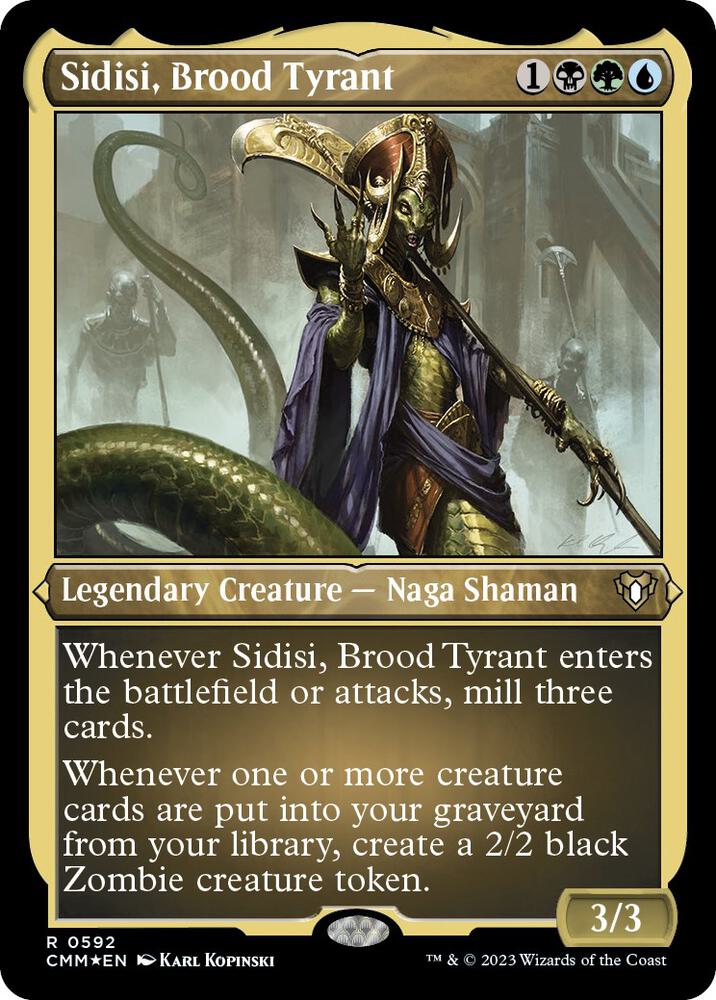 Sidisi, Brood Tyrant (Foil Etched) (592) [Commander Masters]