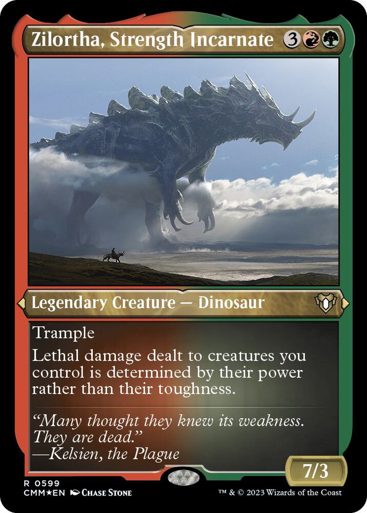Zilortha, Strength Incarnate (Foil Etched) (599) [Commander Masters]