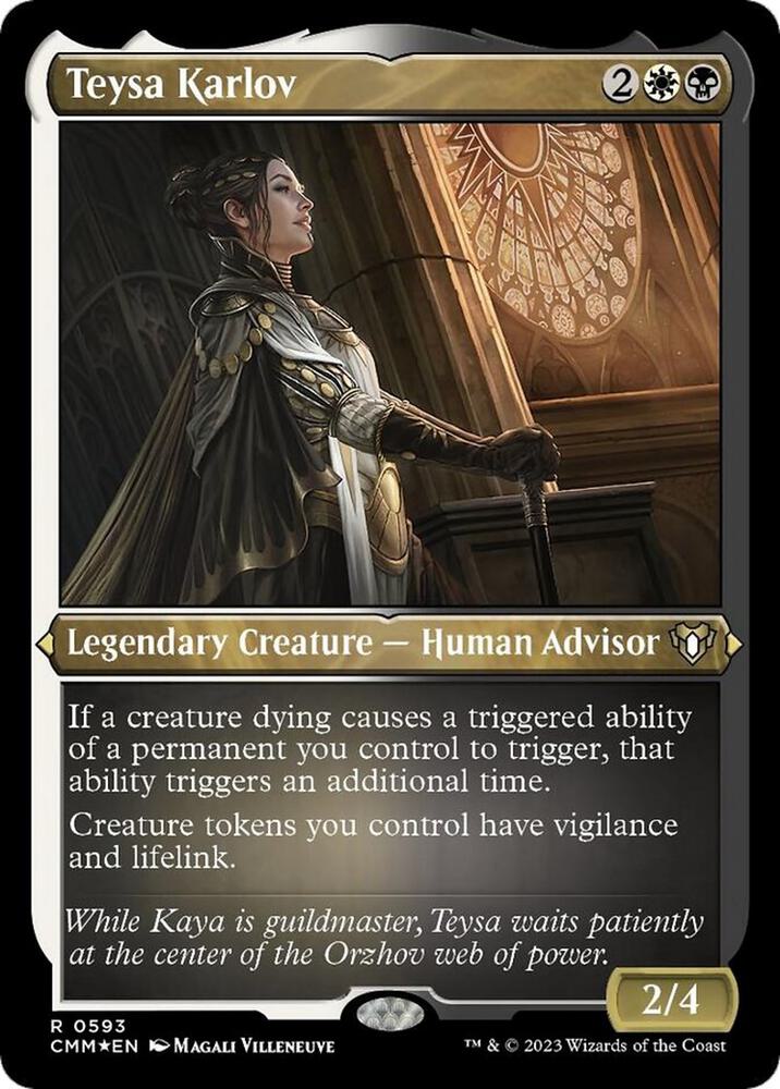 Teysa Karlov (Foil Etched) (593) [Commander Masters]