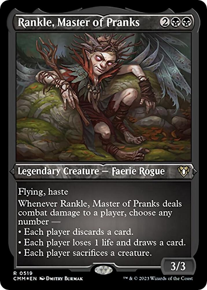 Rankle, Master of Pranks (Foil Etched) (519) [Commander Masters]