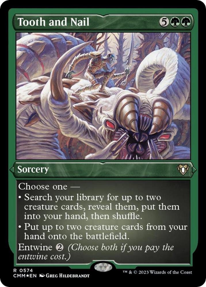 Tooth and Nail (Foil Etched) (574) [Commander Masters]