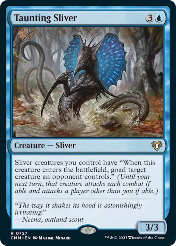 Taunting Sliver (727) [Commander Masters]