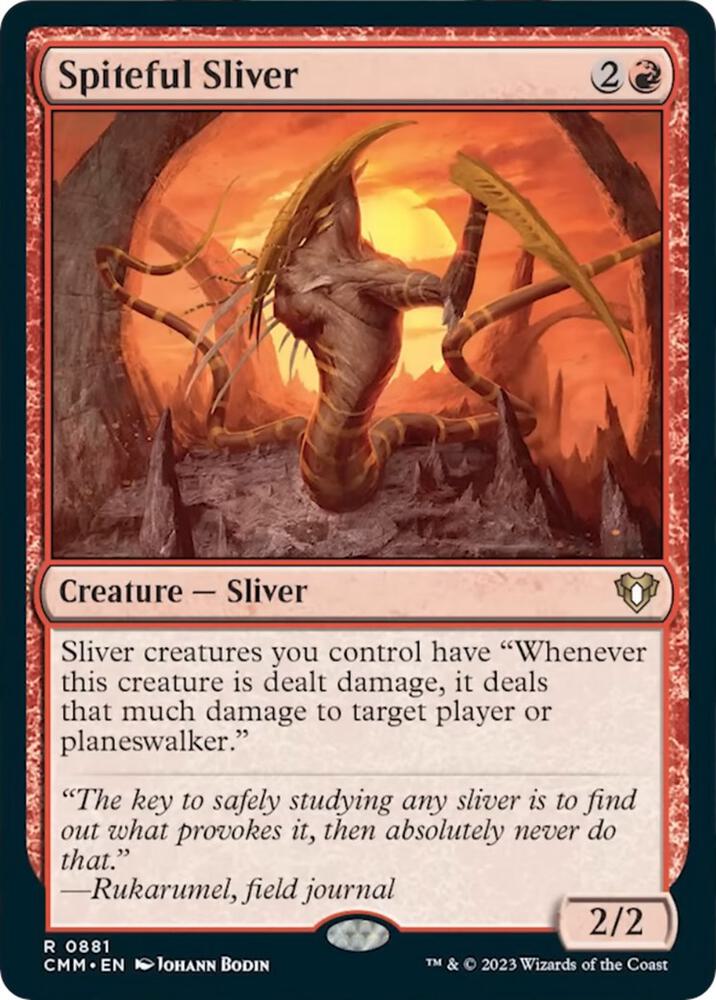 Spiteful Sliver (881) [Commander Masters]