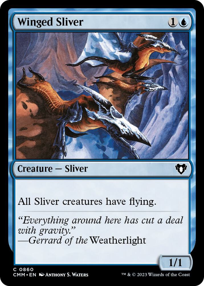 Winged Sliver (860) [Commander Masters]