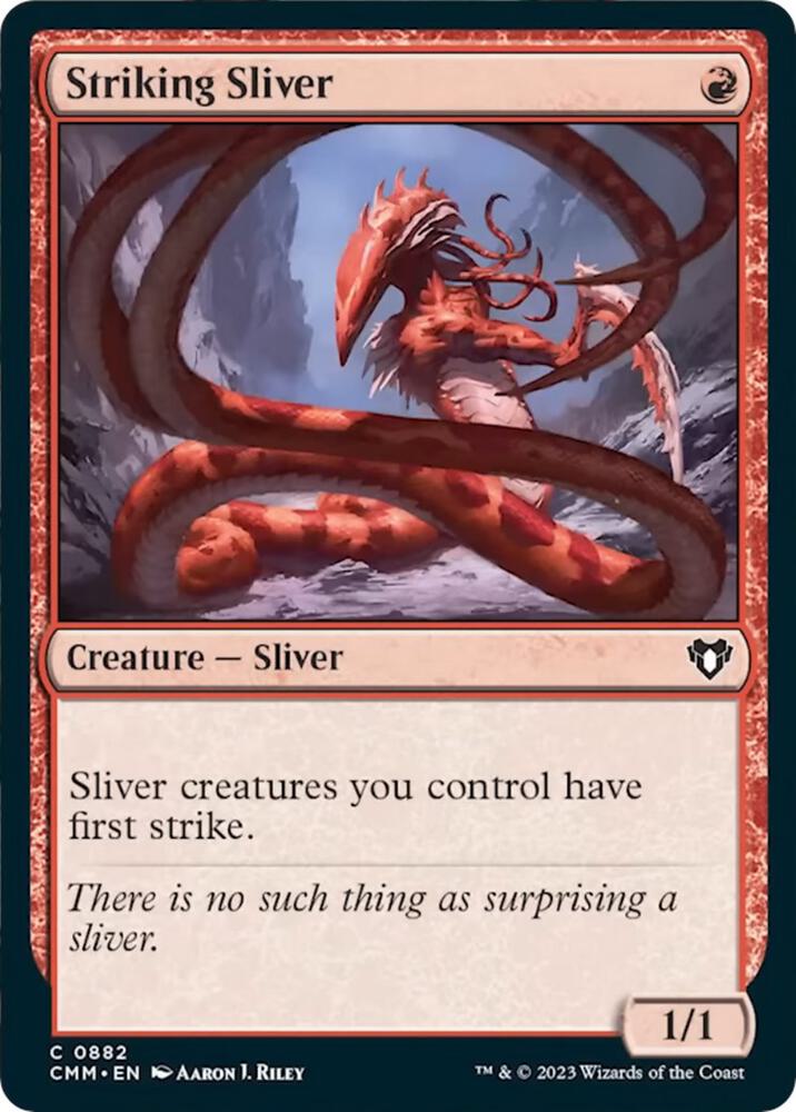 Striking Sliver (882) [Commander Masters]