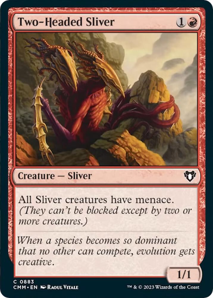 Two-Headed Sliver (883) [Commander Masters]