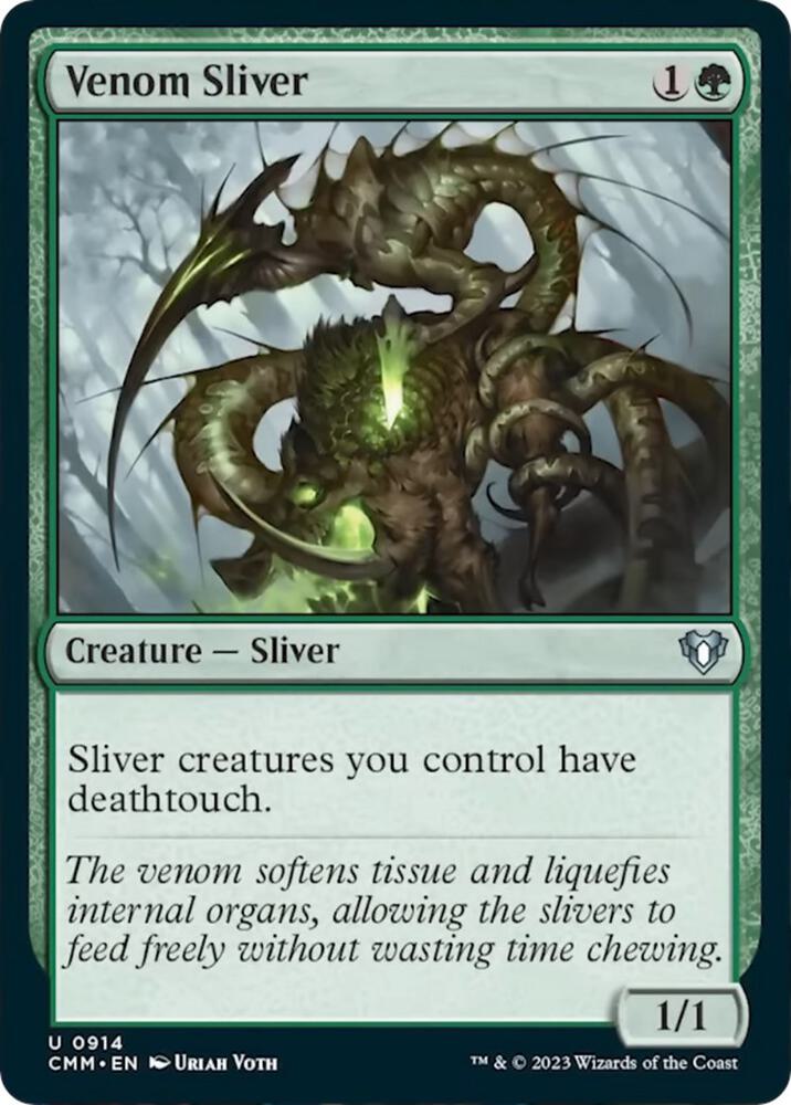 Venom Sliver (914) [Commander Masters]